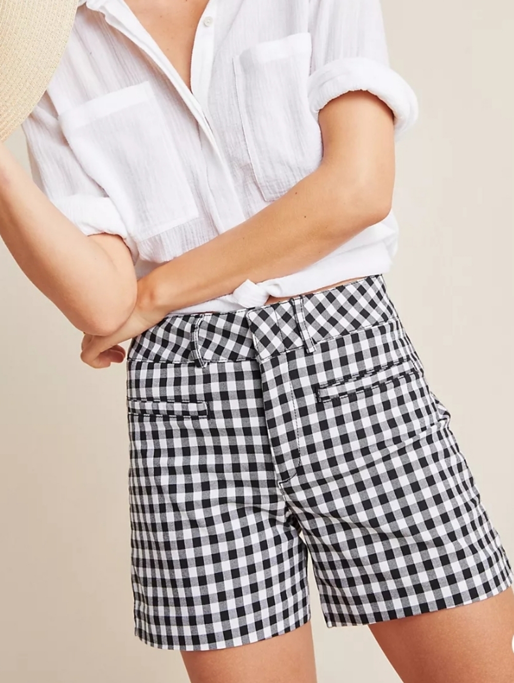Anthropologie Picnic Gingham Checkered Shorts